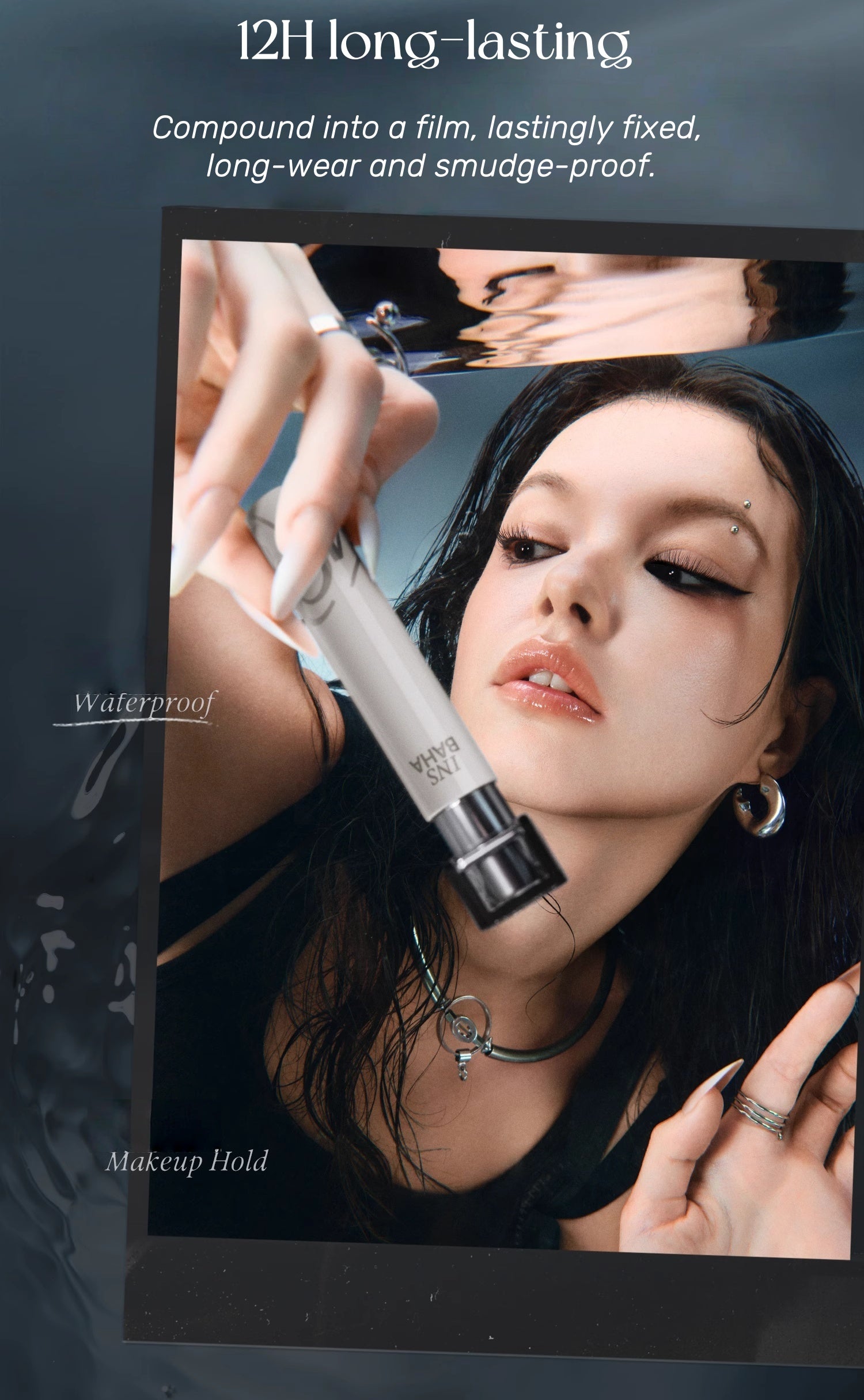 INSBAHA Waterproof Slender Wave Curling Dense Mascara T5159