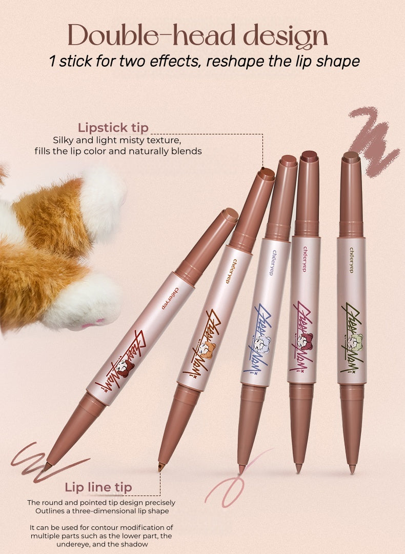 QianYan X DODONAMI Collection Double-head Matte Lipstick Pen T5317