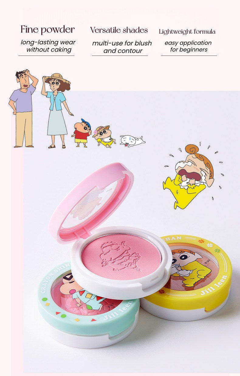 JILL LEEN X Crayon Shin-chan Matte Single-color Blusher Palette T5630