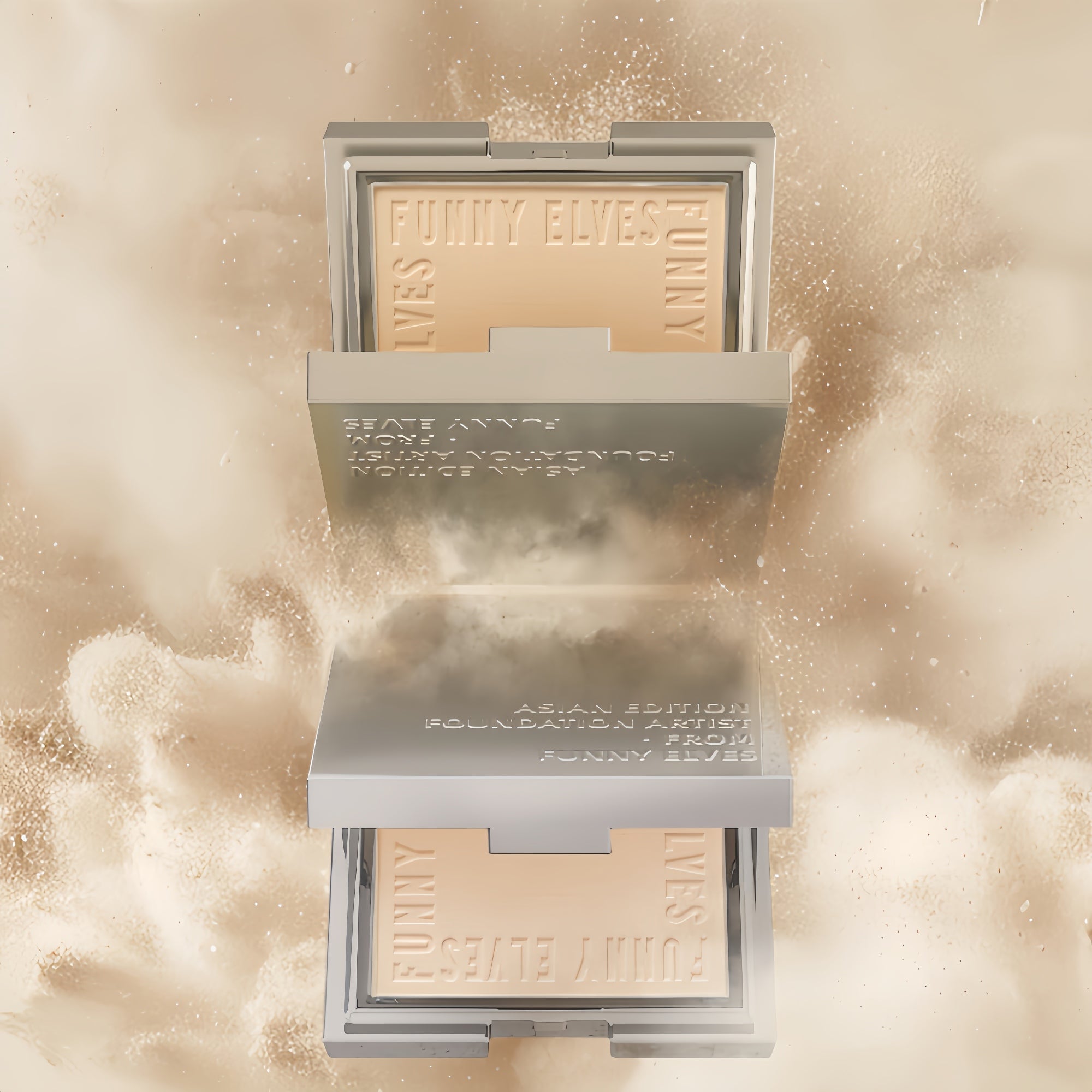 Funny Elves Long-wear Oil-control Concealer Pressed Powder T4825