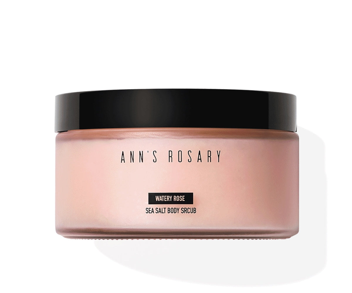 ANN'S ROSARY Watery Rose Sea Salt Body Scrub T5966