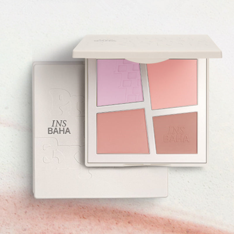 INSBAHA Primary Look Explore Four-Color Blusher Palette T3772
