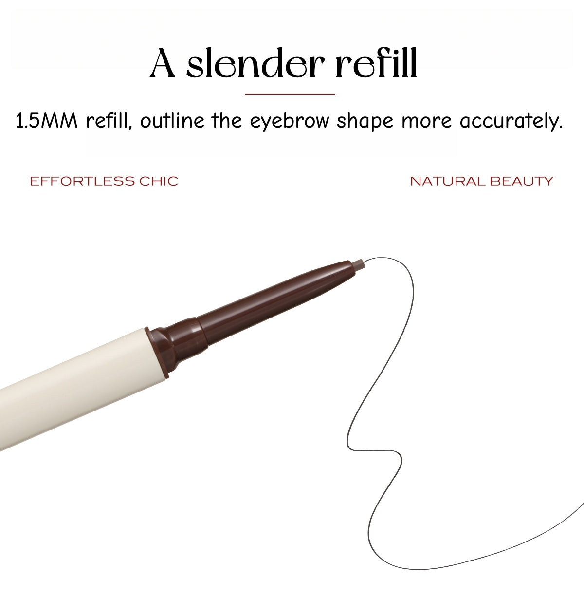 CAREMILLE Long-wear Double-head Fine Silky Eyebrow Pen T5056