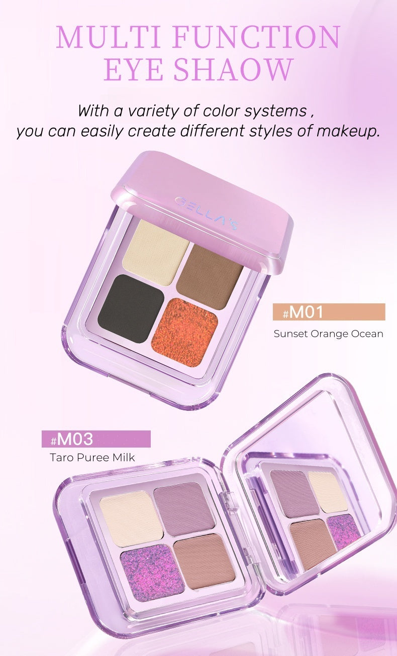 GELLA'S Color Phantom 4-color Chameleon Eyeshadow Palette T4583