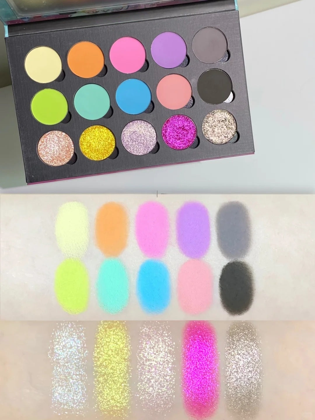 CHOIZ BEAUTY 15-color Porcelain Glazes Eyeshadow Palette T5728