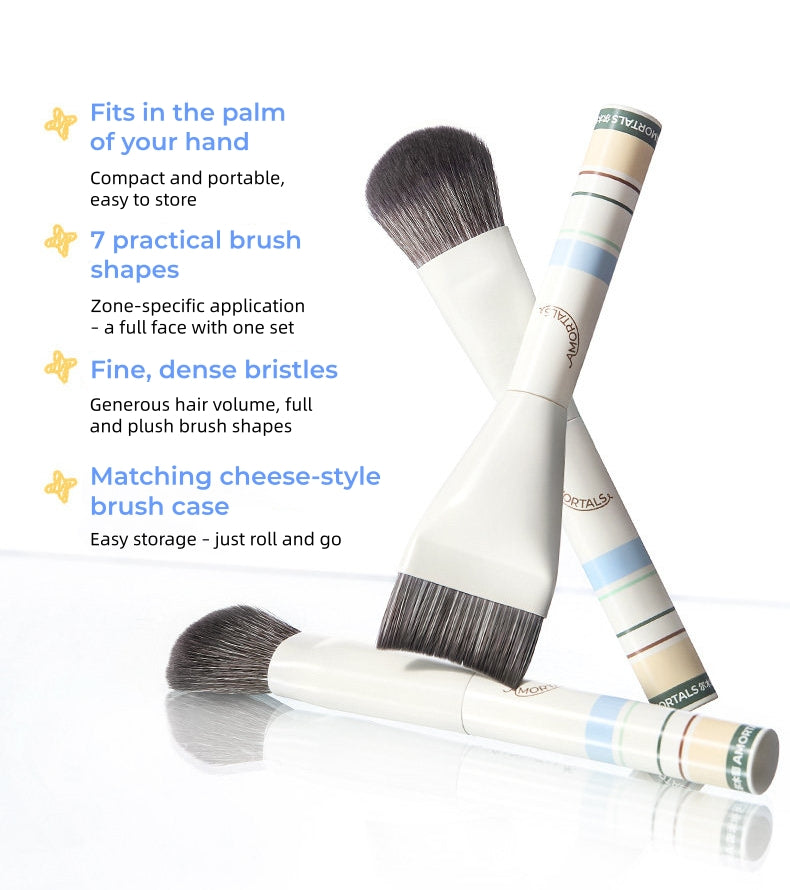 AMORTALS Travel-Friendly Portable Makeup Brush Set T5742