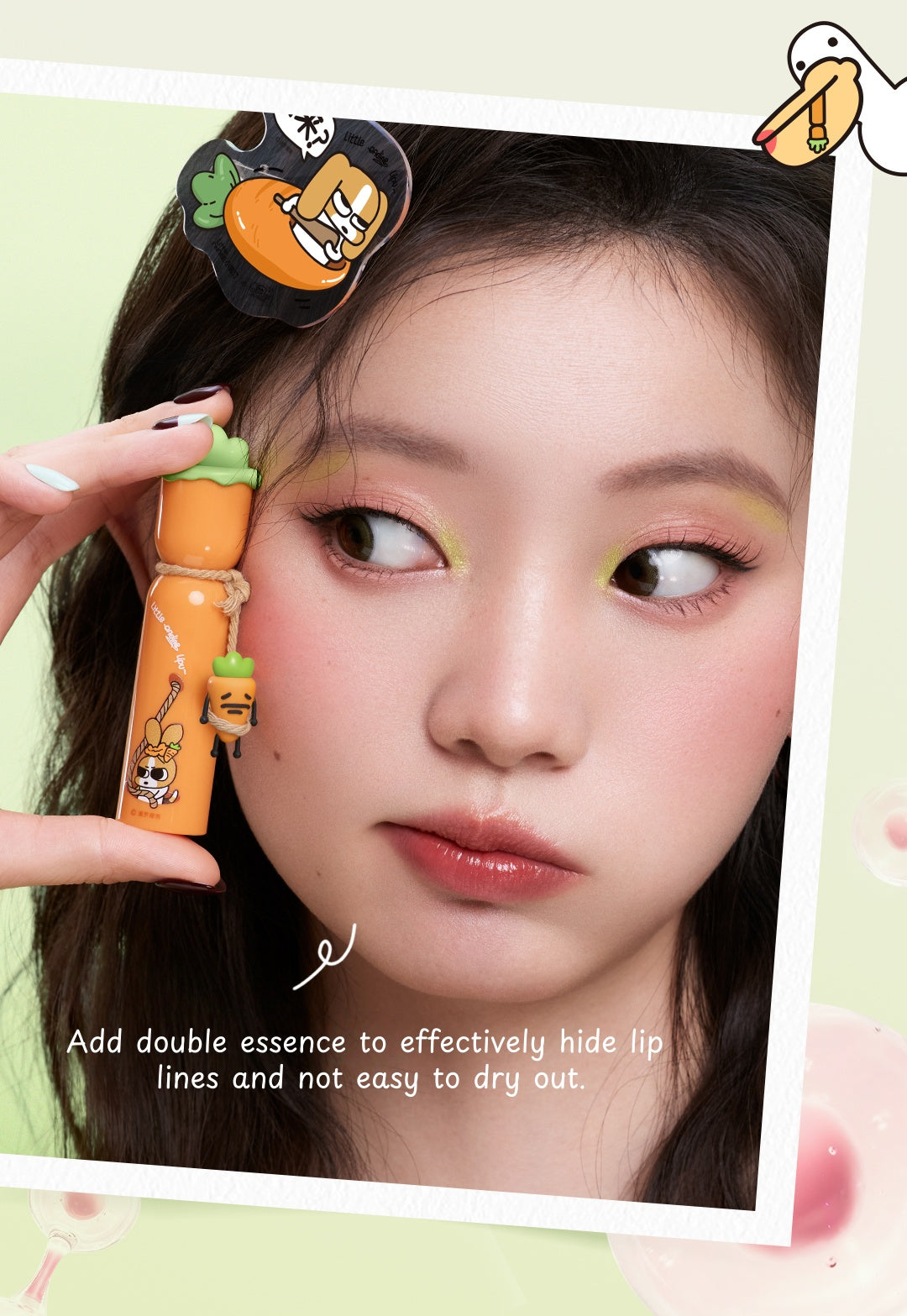 Little Ondine X Lipu Friends Makup Collection Lip Glaze & Foundation & Eyeliner & Makeup Palette T5010