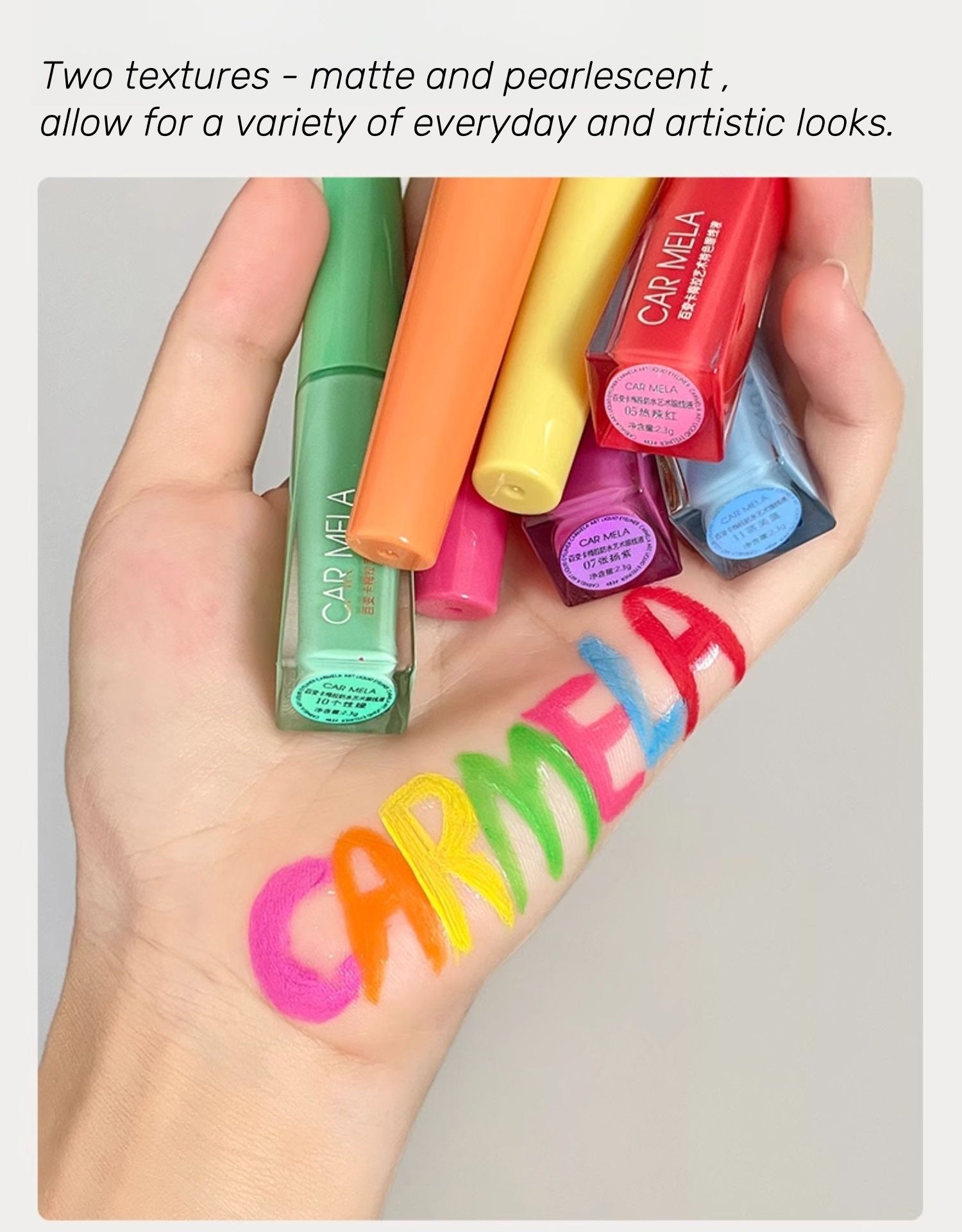 Carmela Waterproof Colorful Matte & Pearlescent Eyeliner Pen T4533