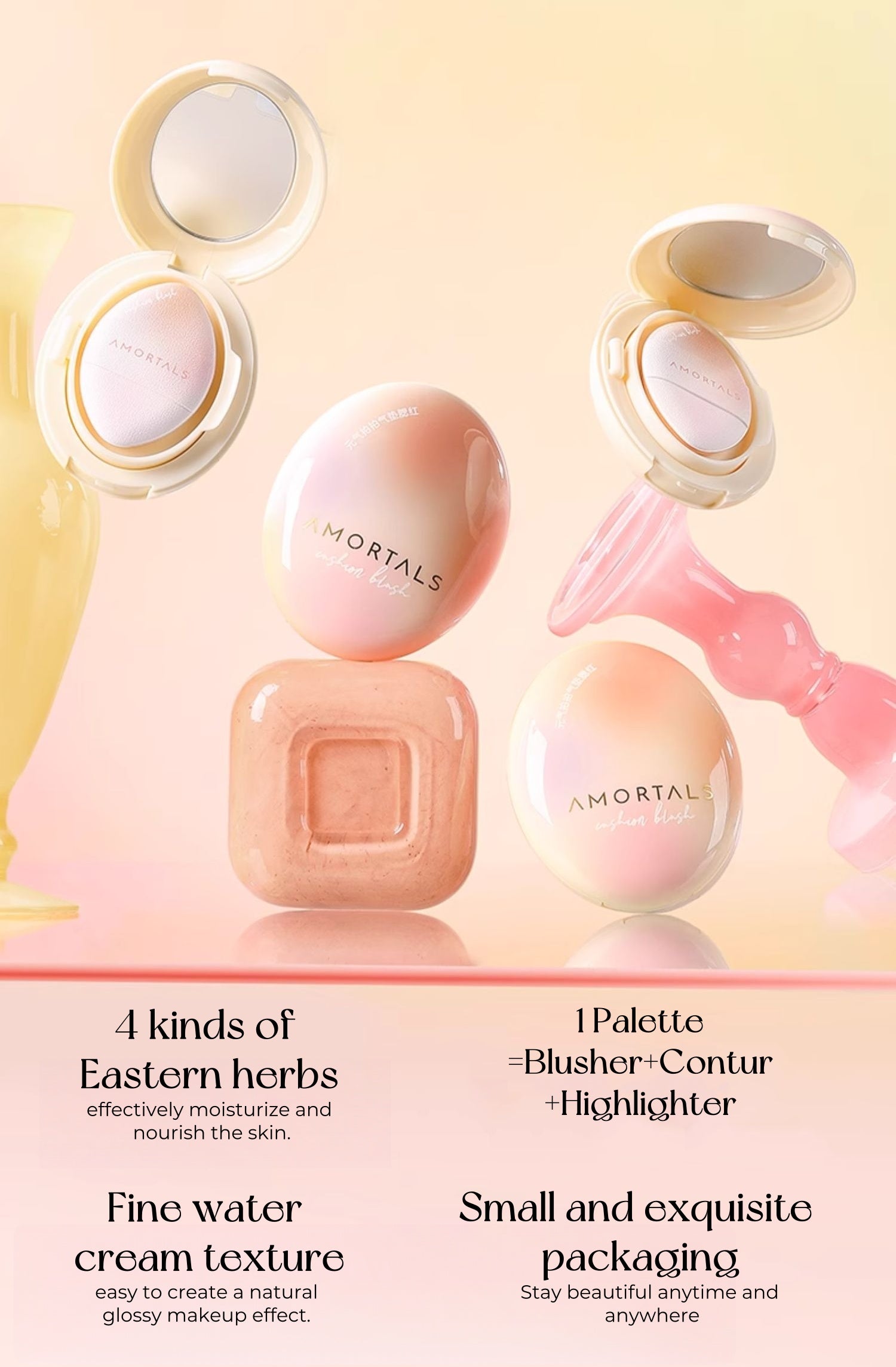 AMORTALS 3-in-1 Vitality Air Cushion Makeup Blusher T4884