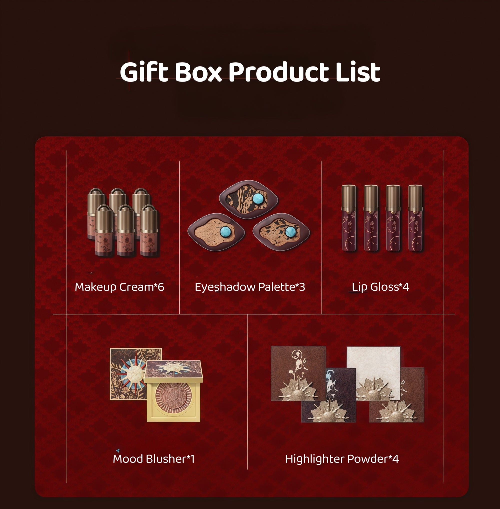 Girlcult Loulan Hippie Collection All-In-One Makeup Gift Box T5963