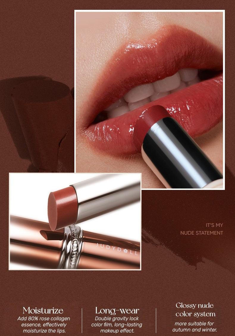 JUDYDOLL Long-wear Moist Collagen Essence Glossy Lipstick T5277