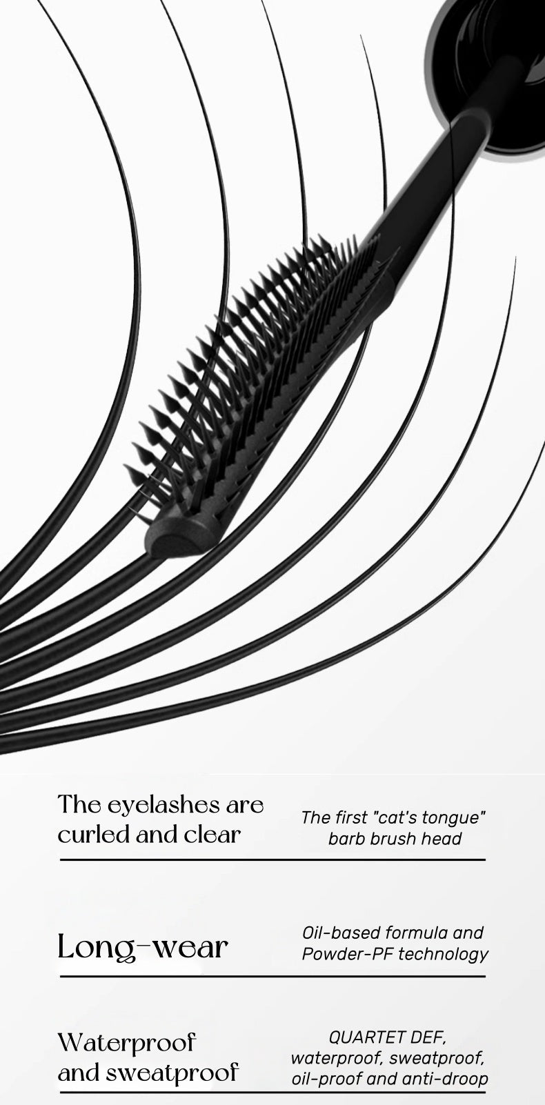 MARIE DALGAR Long-wear Curling Cat Tongue Mascara T5133