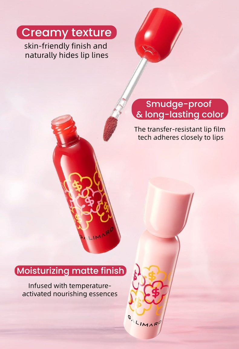 GALIMARD X Rich Flower Matte Long-wear Moist Lip Glaze T5748