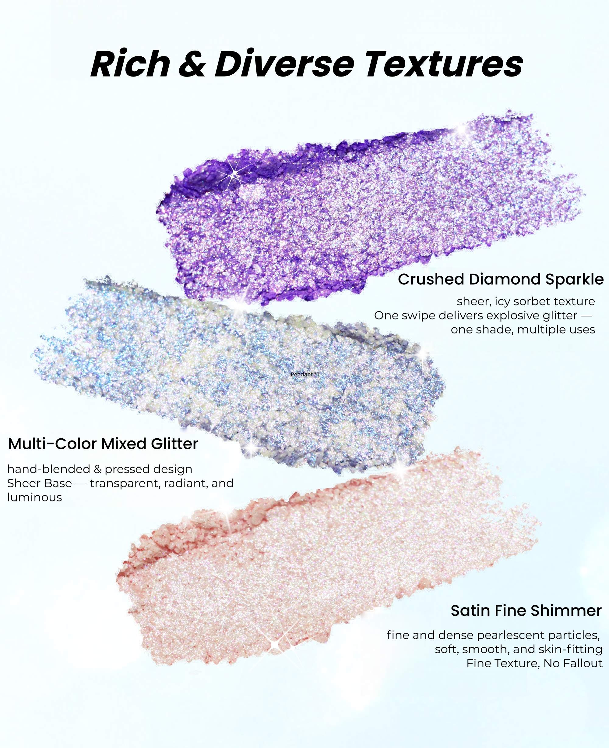 SheenEffect Diamond Highlighter Single-color Eyeshadow T5789