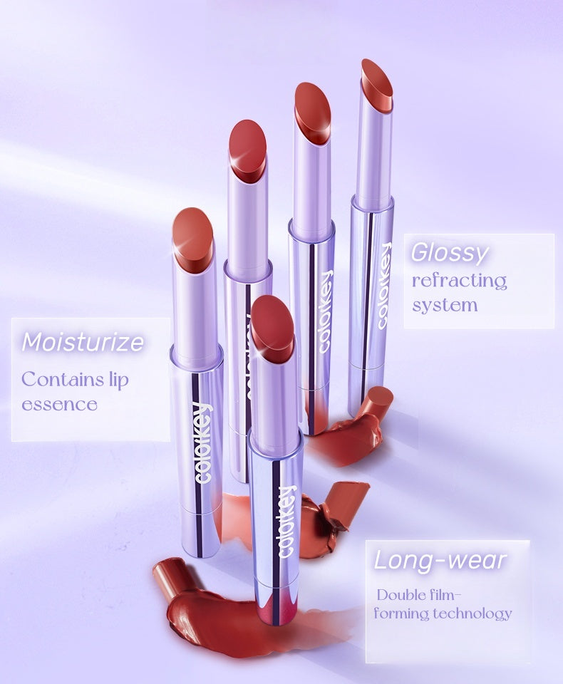 COLORKEY Purple Tube Long-wear Moist Glossy Lipstick T5188