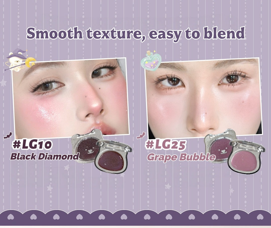LEEMEMBER Magic Halloween Collection Glossy Blusher Cream & Lip Gloss T6018