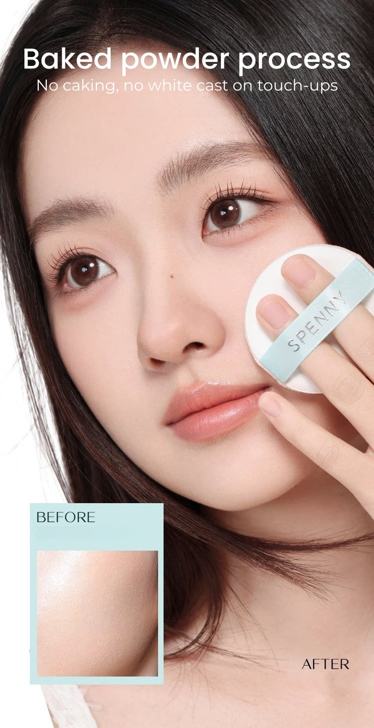 SPENNY Baked Powder Long-wear Oil-control No-caking Pressed Powder T5683