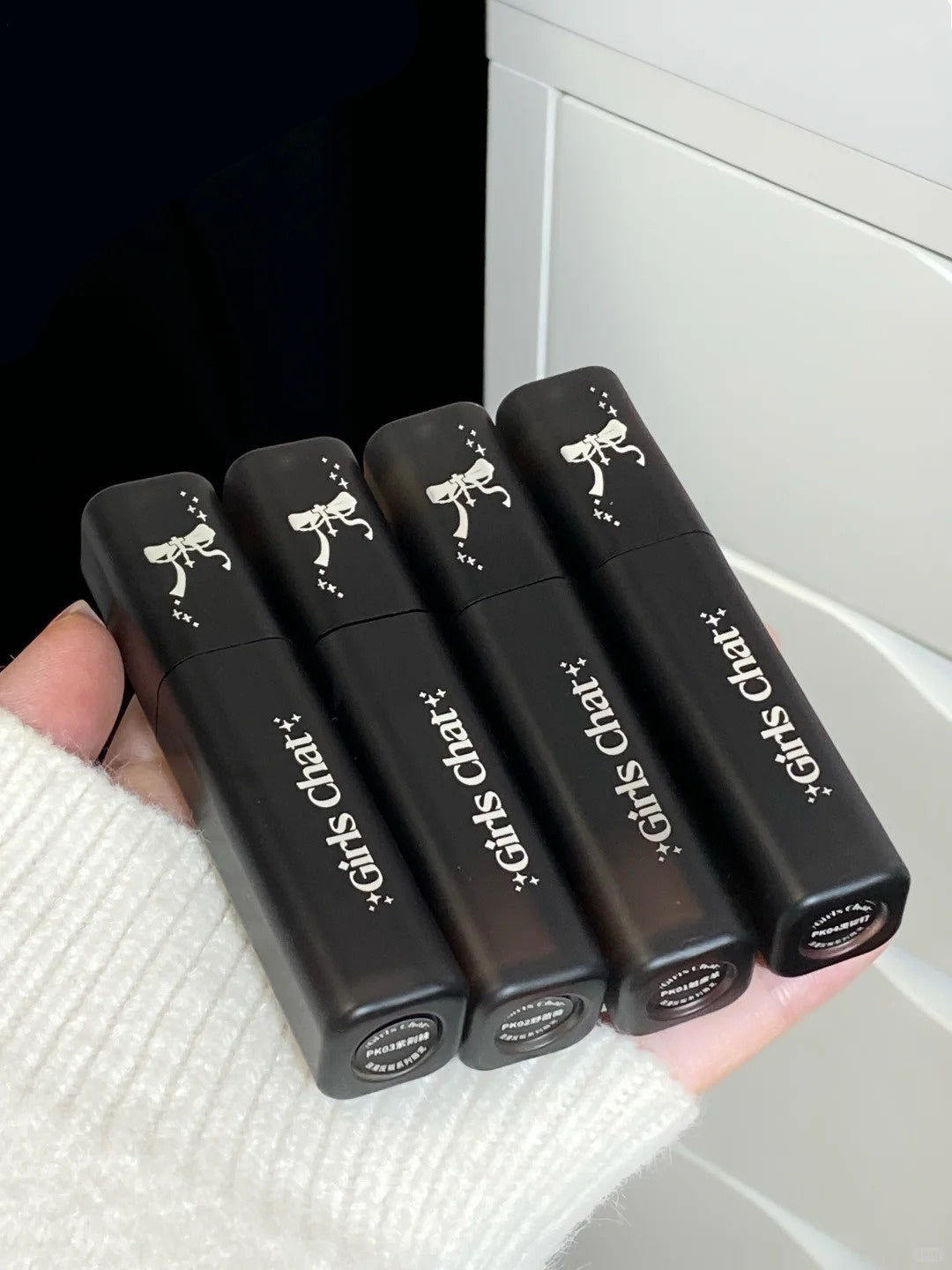 Girls Chat Romantic Rebel Collection 4 Pcs Lip Glaze Set T4198