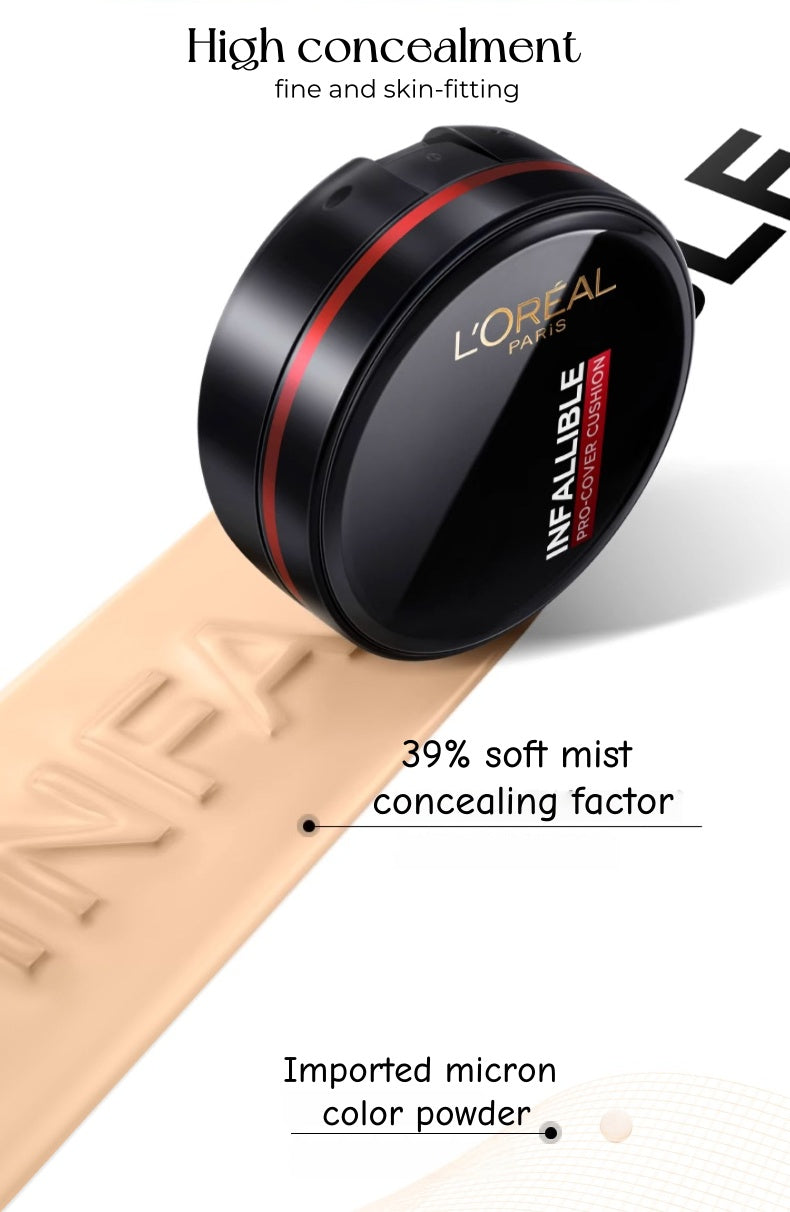 L'Oréal Long-wear Concealer Oil-contro Air Cushion Foundation T4972