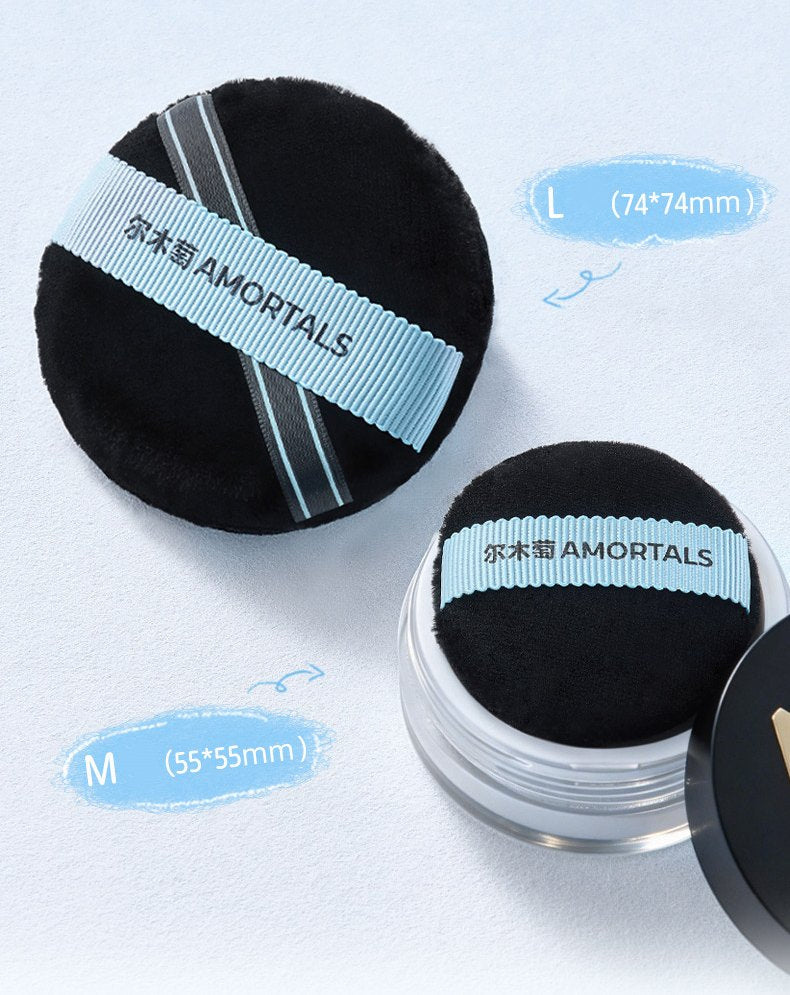 AMORTALS Black Velvet Setting Makeup Powder Puff T5644
