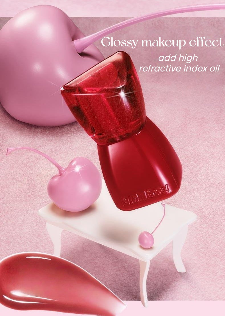 PINK BEAR Cherry Moment Collection Moist Essence Glossy Lip Gloss T5530