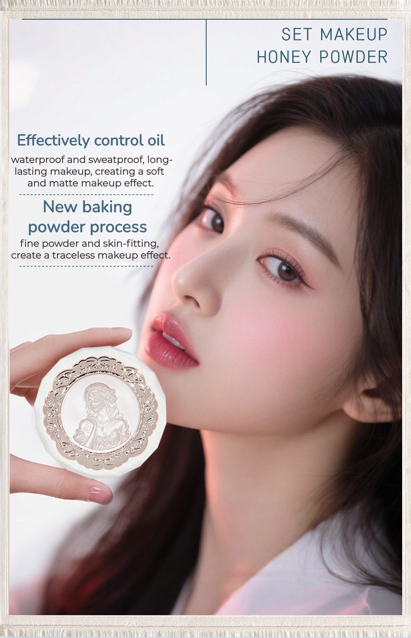 COLORROSE Waterproof Oil-control Sunscreen Pressed Powder T5584