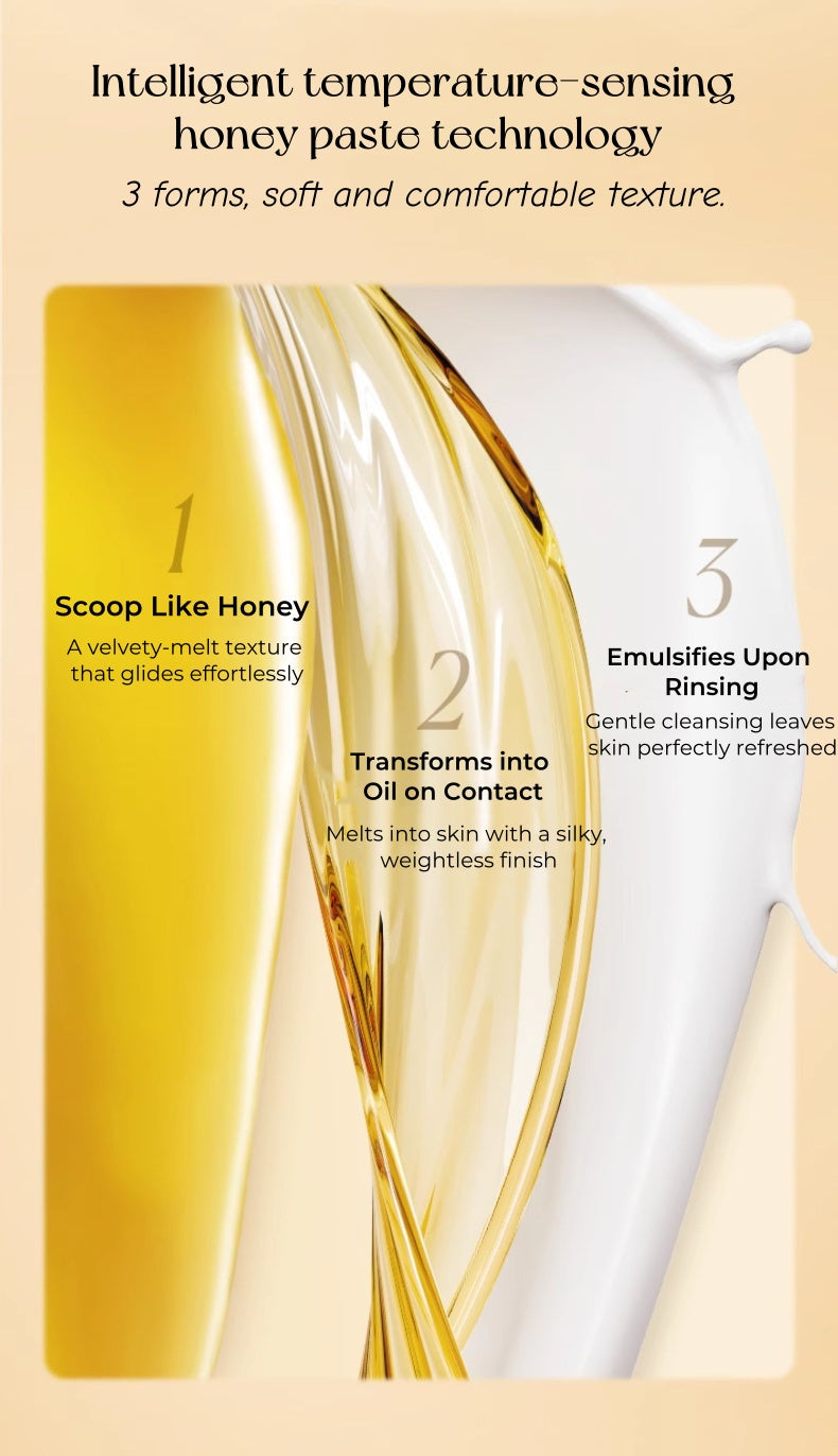 ZHUBEN Sweet Honey Essential Oil Cleansing Makeup Remover Cream T4823