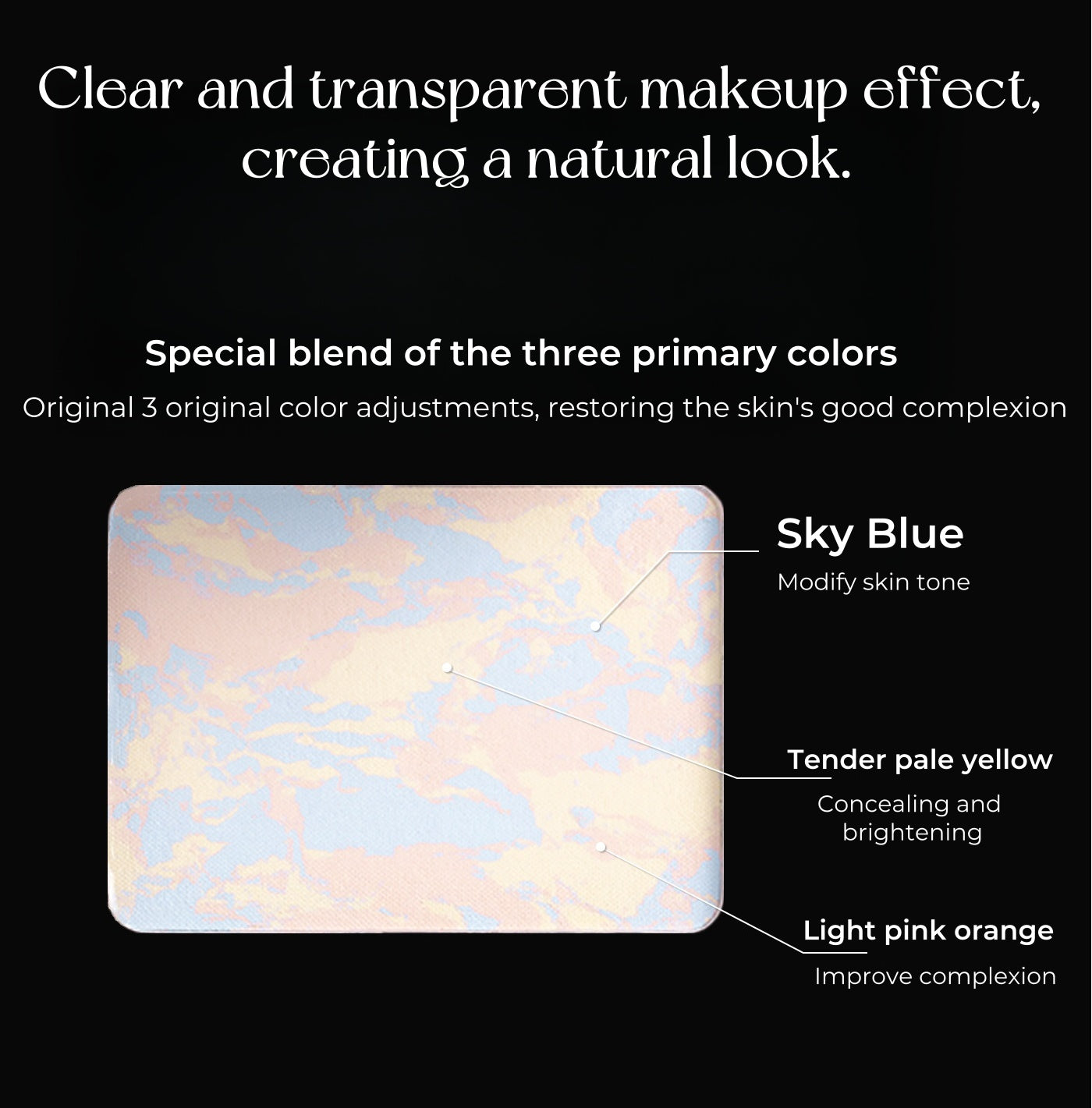 CHOIZ BEAUTY 3-color Long-wear Oil-control Pressed Powder T4837