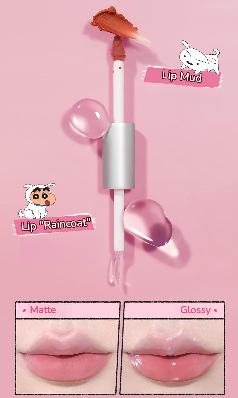 JILL LEEN X Crayon Shin-chan Collection Matte & Glossy Double-head Lip Glaze T5607