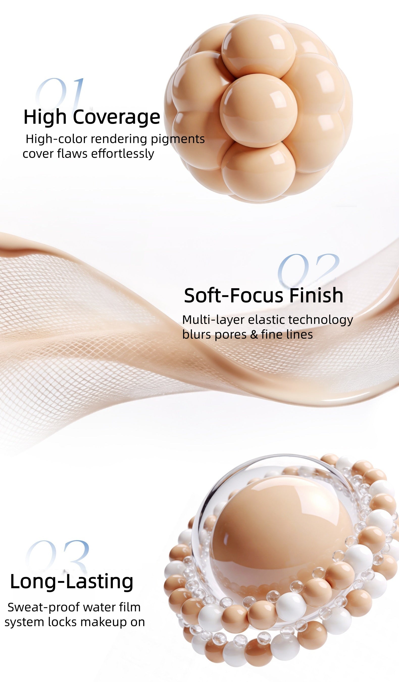 MOOEKISS Concealer Brightening Highlighter & Blusher Liquid T5675