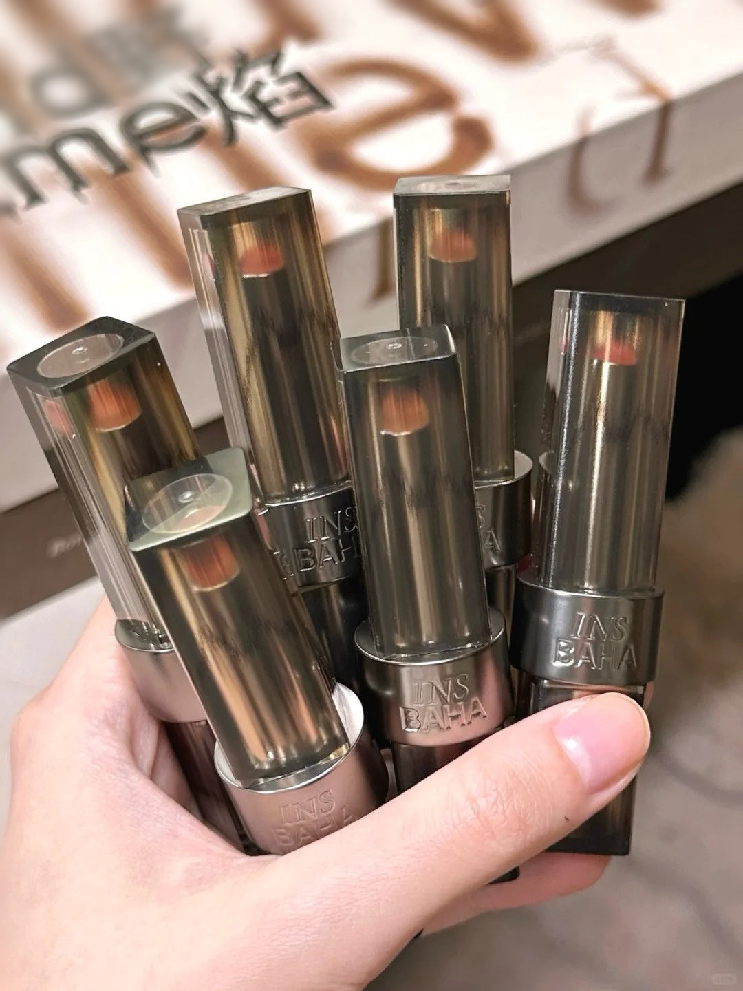 INSBAHA Wild Flame 65% Oil Moisturizing Matte Lipstick T4170