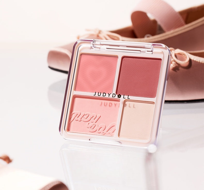 JUDYDOLL Blushsher &amp; Highlighter Makeup Palette T4491