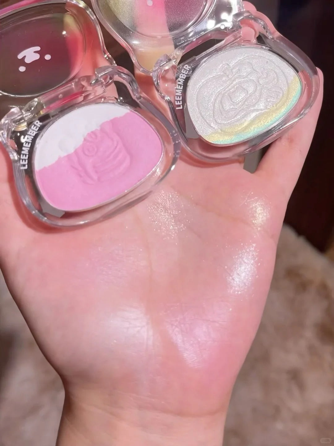 LEEMEMBER Fruit Punch Collection Blusher & Highlighter & Lip Gloss T5001