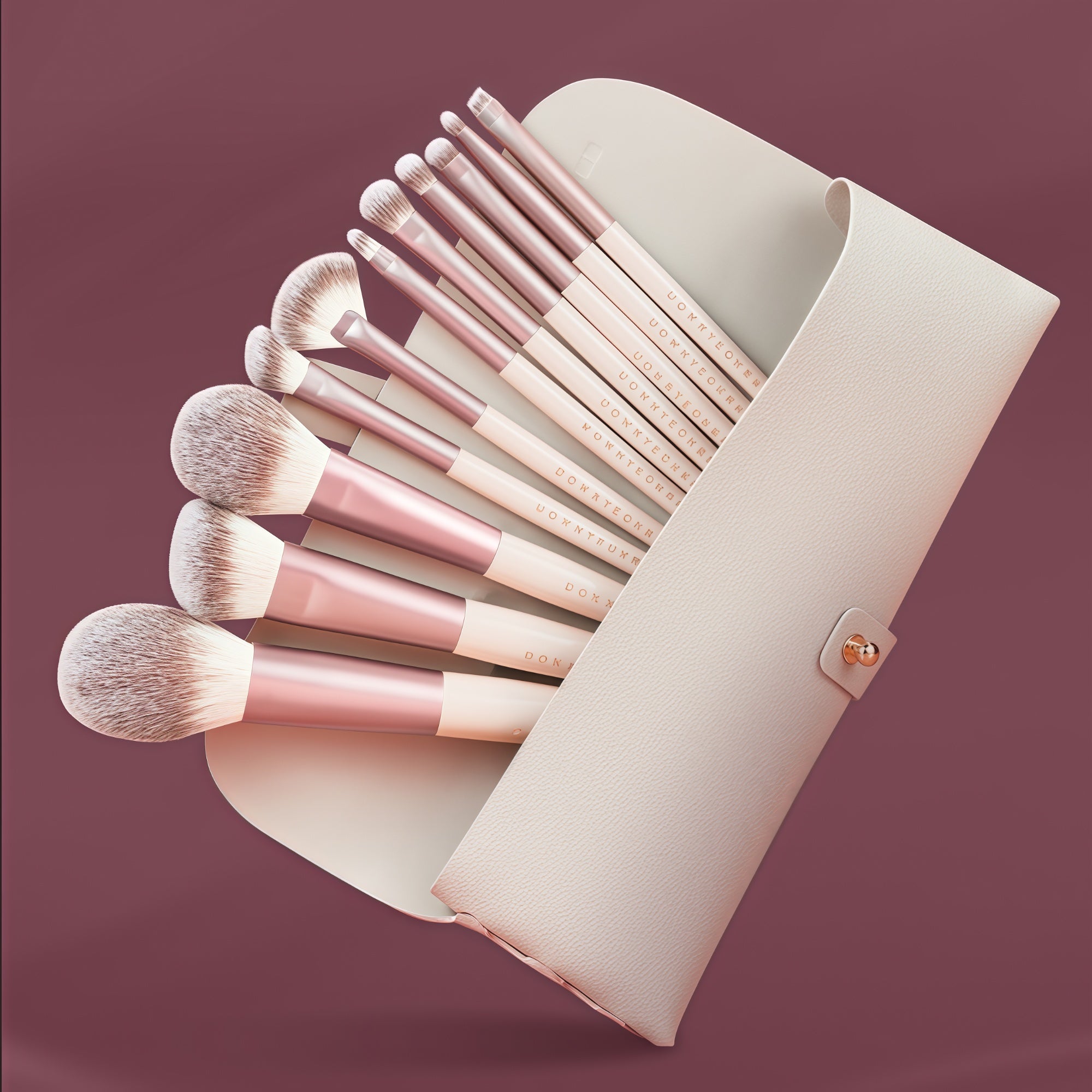 ROWNYEON Mist Peach Professional Makeup Brush 11 Pcs Set T5005