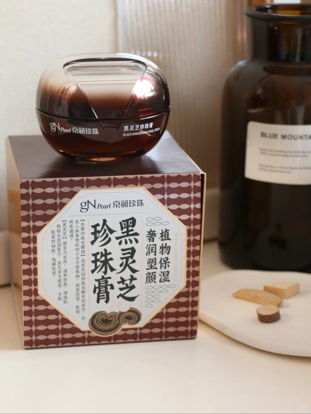gN Pearl Black Ganoderma Pearl Firming & Anti-aging Facial Cream T4267