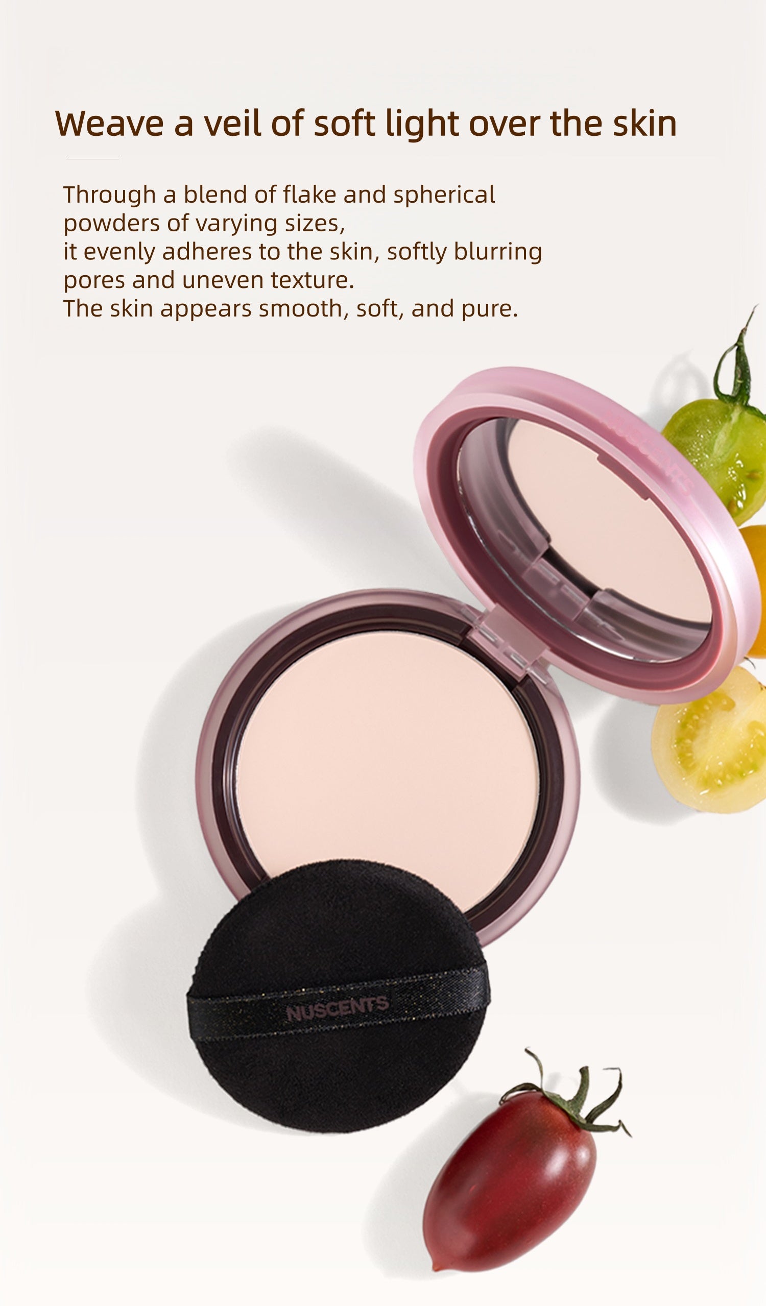 NUSCENTS Coucou Collection Oil-control Mist Ripple Pressed Powder T5745