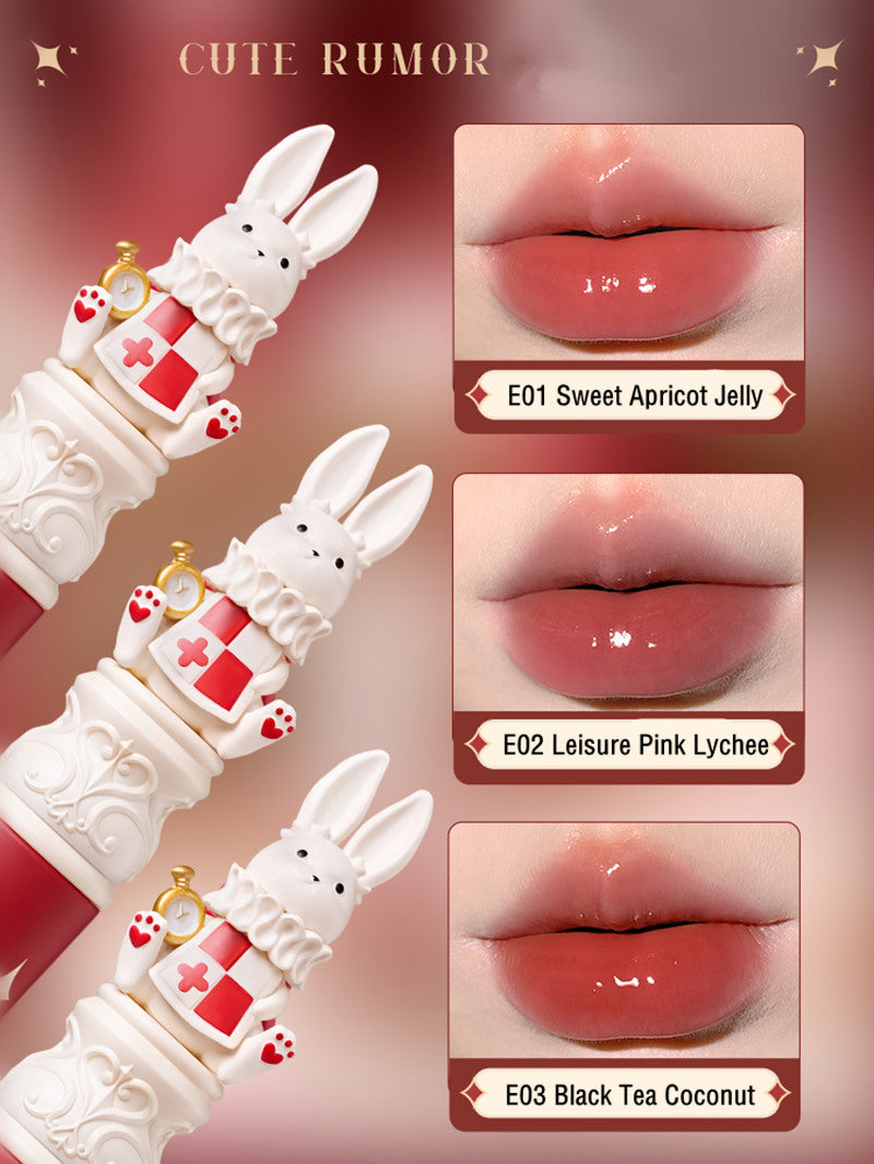 CUTE RUMOR Tea Party Series Crystal Mirror Lip Glaze T3702