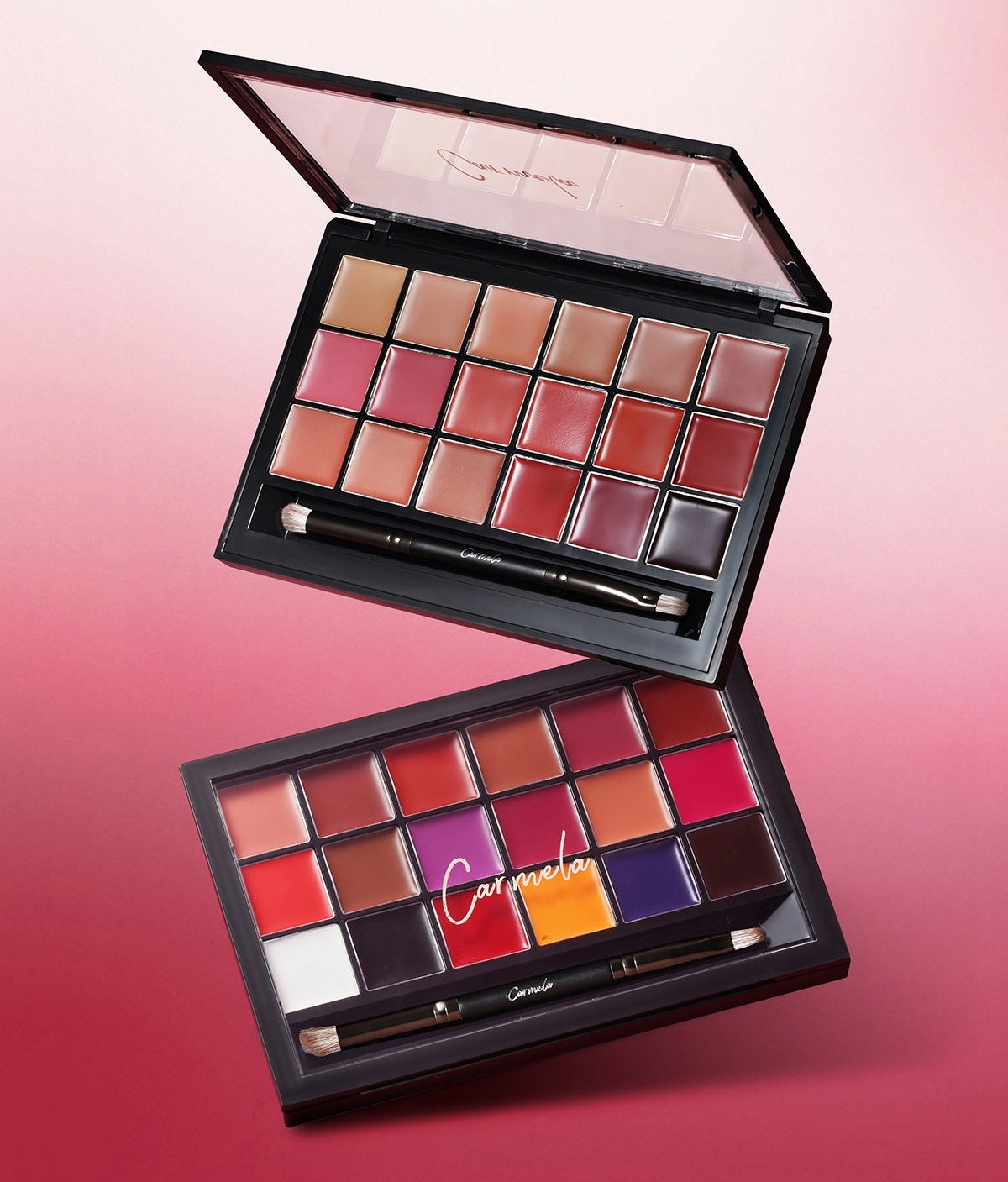 CARMELLA 18-color Velvet Matte Lip Glaze Multi-use Makeup Palette T5707