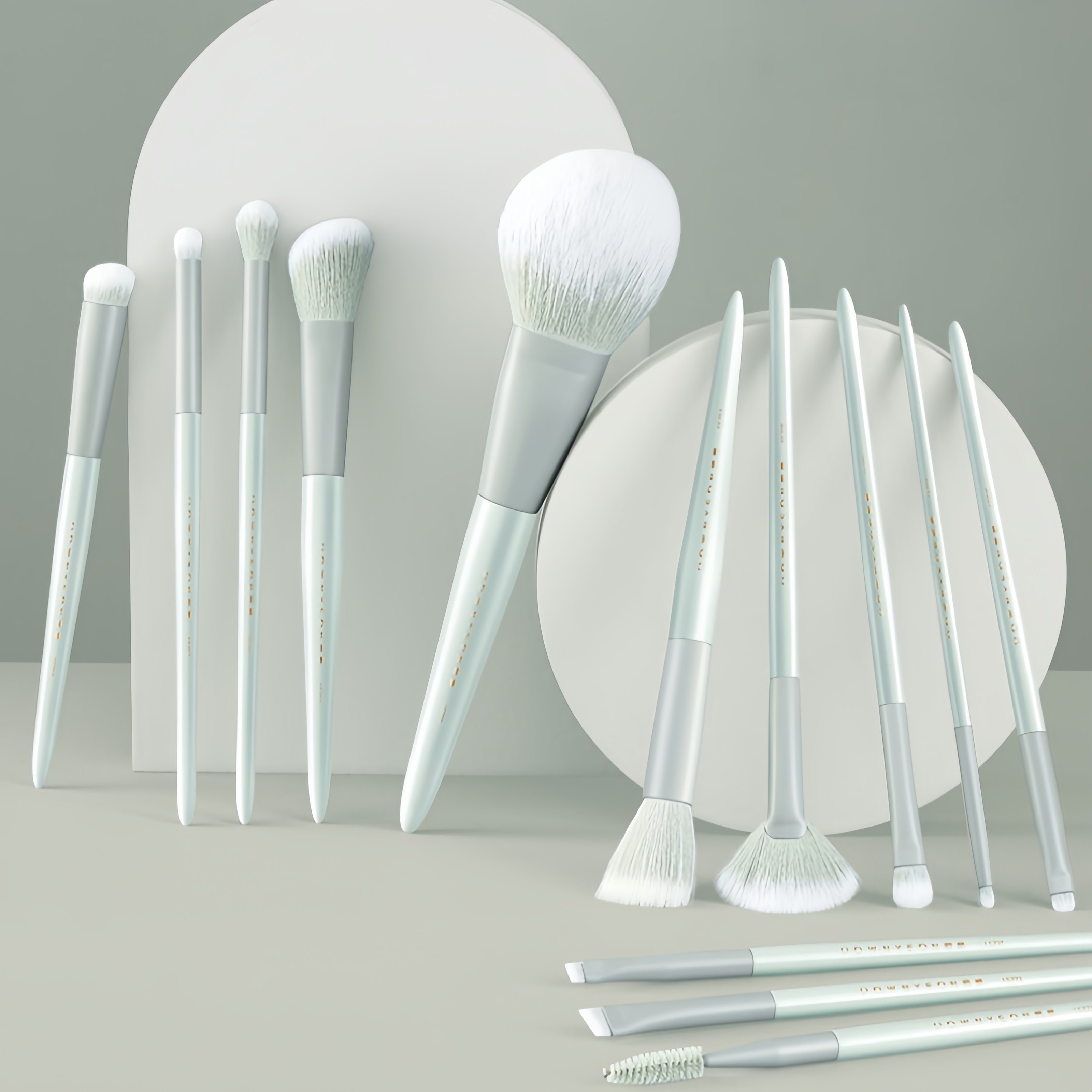 ROWNYEON Porcelain Jade Professional Makeup Brush 13 Pcs Set T4999