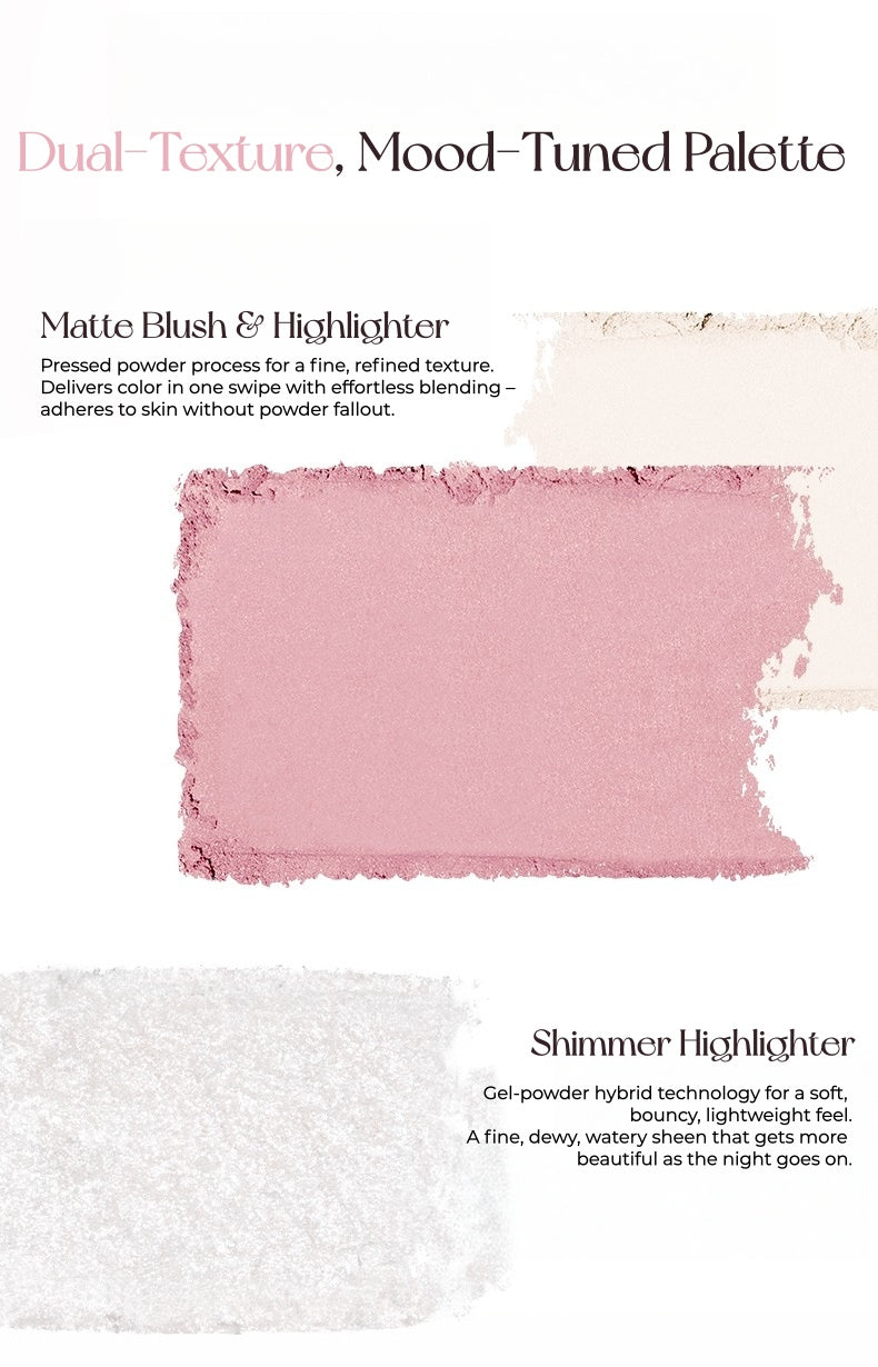 JOOCYEE Smooth Single-color Blusher & Highlighter T5786