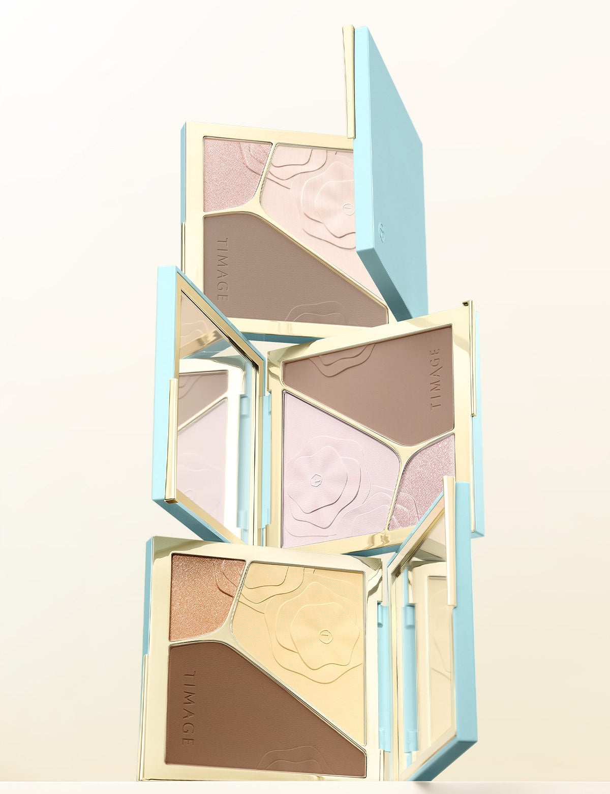 TIMAGE 3-color Highlighter & Contour Makeup Palette T6047