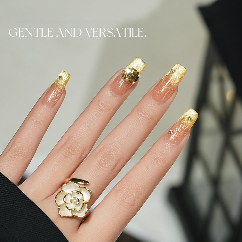 KellyKessa 15ml Flowing Gold Cat Eye Gel Polish T4523