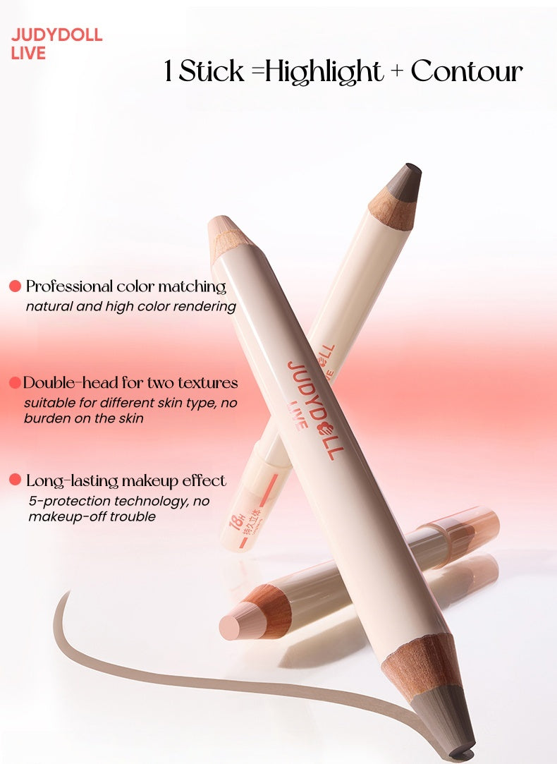 JUDYDOLL Long-wear Double-head Highlighter & Contour Pen T5417
