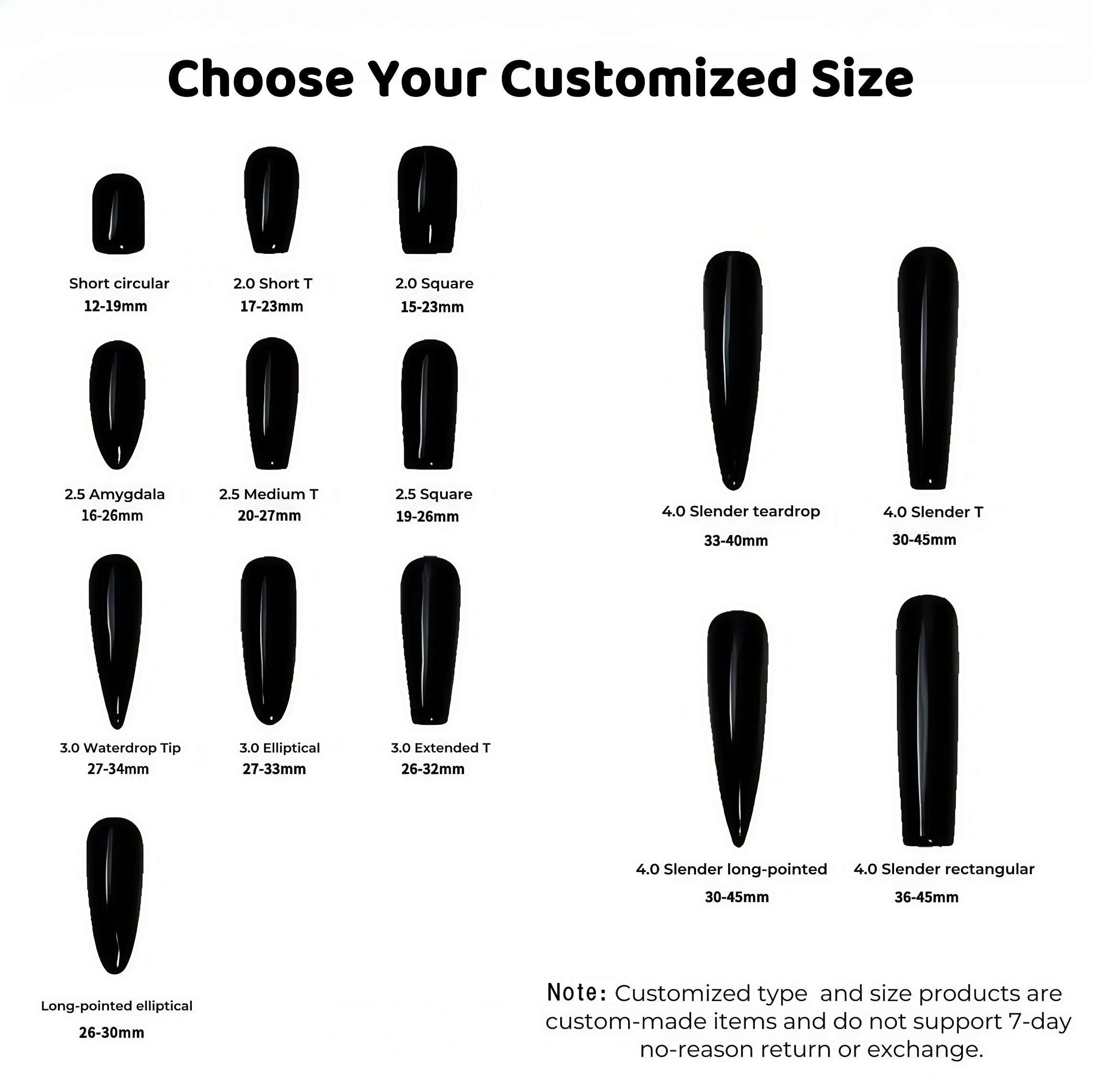 ETERNITY'C Handmade Custom Crocodile Pattern Pressed On Wearable Nails T5037