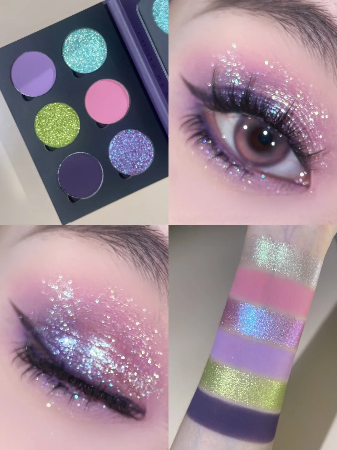 CHOIZ BEAUTY Starry Night 6-Color Chameleon Eyeshadow Palette T4195