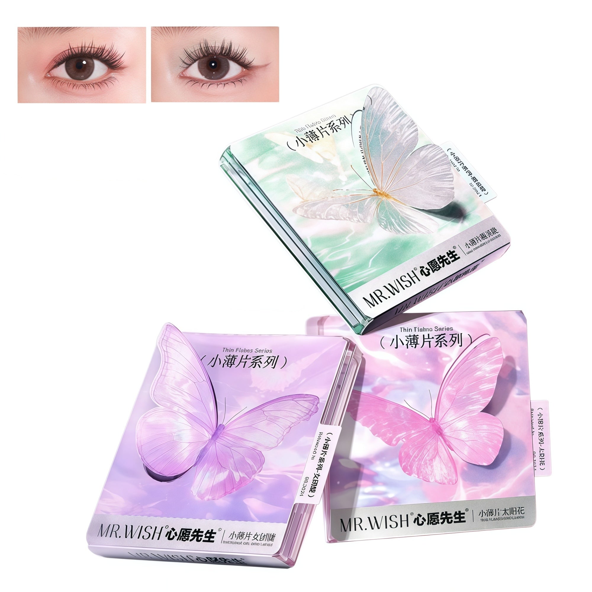MR.WISH Native Thin Flakes Glue-free False Eyelashes T5678