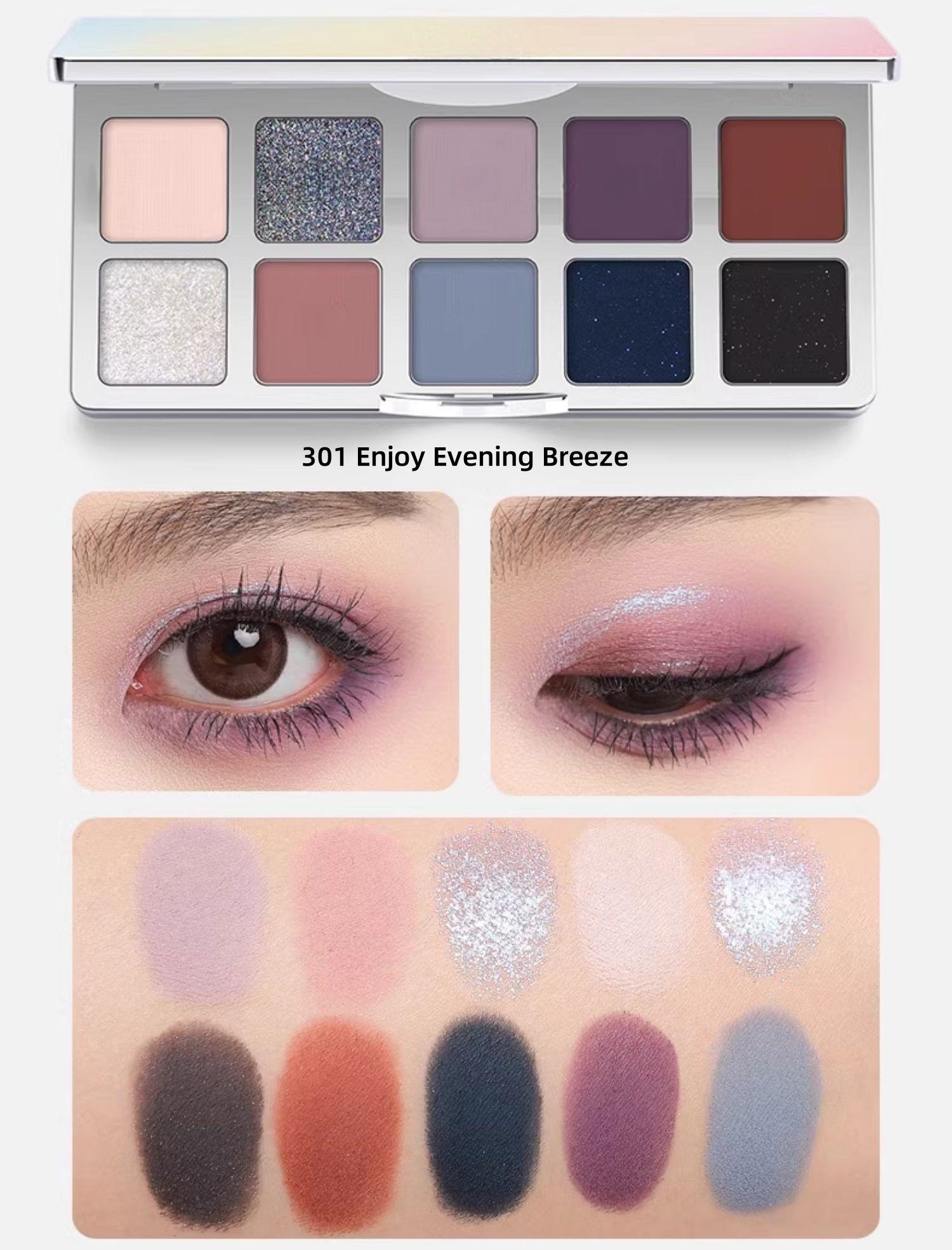 SheDella Colorful Dream 10-Color Eyeshadow Palette T4434