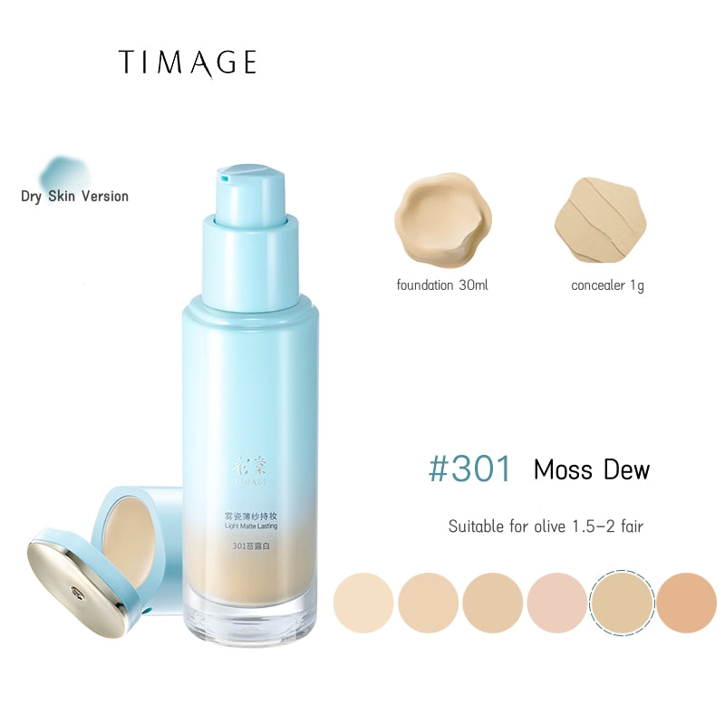 TIMAGE Long-wear Matte Oil-Control & Moist Liquid Foundation T4831