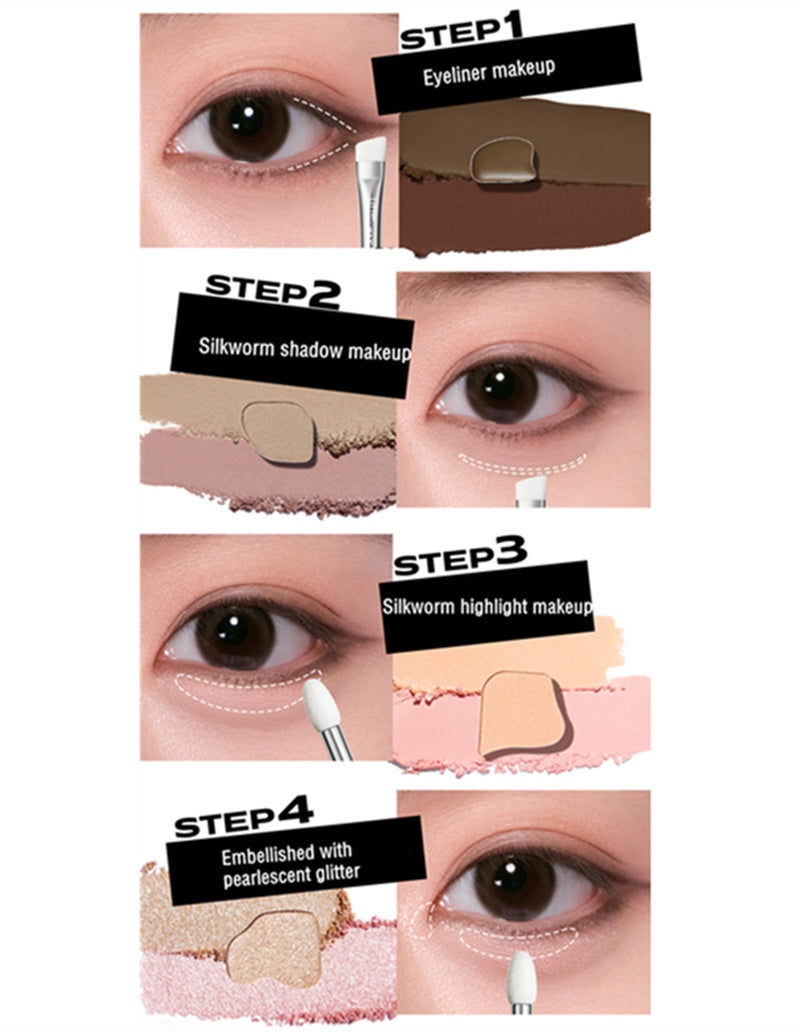 LITTLE ONDINE Four Colors Eyeshadow Palette T3805