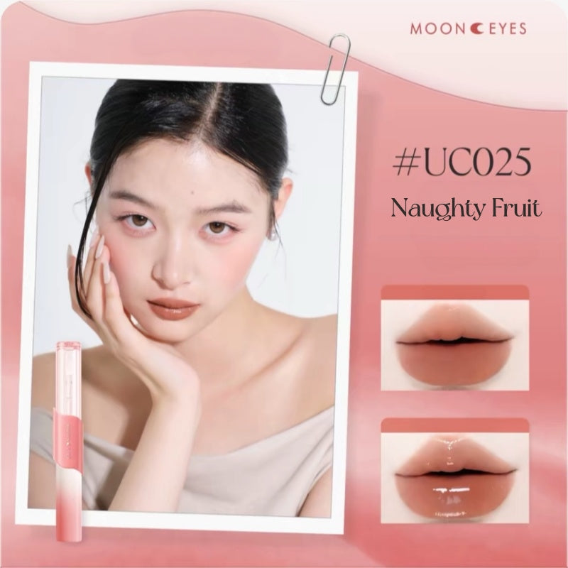 Mooneyes Color Diary Collection Matte & Glossy Double-head Lip Glaze T6028